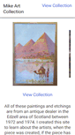 Mobile Screenshot of mikeartcollection.com